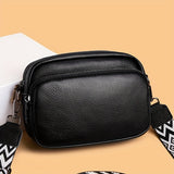 Women's Fashion Crossbody Bag, Casual Solid Color Messenger Bag, Versatile Shoulder Bag With Adjustable Geometric Pattern Design Strap