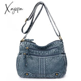 Famous Luxury Brand Shoulder Bags Multiple Pockets Soft Pu Leather Crossbody For Women Vintage