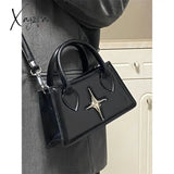 Fashion Design Star Ladies Shoulder Bag Retro Black Sweet Cool Women’s Messenger Bags Simple Pu