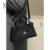 Fashion Design Star Ladies Shoulder Bag Retro Black Sweet Cool Women’s Messenger Bags Simple Pu