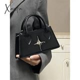 Fashion Design Star Ladies Shoulder Bag Retro Black Sweet Cool Women’s Messenger Bags Simple Pu