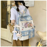 Fashion Girls Waterproof Bookbag Women Laptop Mochila Student Kawaii Shoulder Bag Backpack Teens