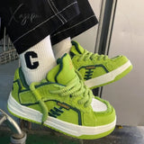 Fashion Mens Sneakers Designer Luxury Breathable Vintage Platform Casual Shoes Lace-up Original Brand Comfortable Male Footwear