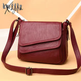 Fashion Soft Leather Shoulder Bags Luxury Women Handbags Designer Brand Casual Crossbody For Sac A