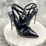 Fashion Summer Women ’S Sandals Classic Rivet Pointed High Heels Sexy Luxury Pumps Wedding Party