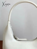 French Versatile Solid Color Shoulder Bag Bags