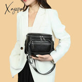 High Quality 100% Cowskin Female Shoulder Crossbody Tote Bags Genuine Leather Saddle For Women