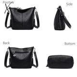 High Quality Soft Leather Purse Fashion Women Shoulder Messenger Bag Trend Designer Tassel Luxury