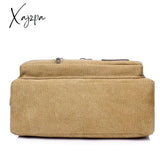 Horizontal Men’s Canvas Shoulder Messenger Bag To Do Business Collection Wallet Travel Mobile Phone