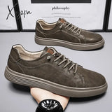 Italian Genuine Leather Casual Shoes Men’s Lace Up Oxford Outdoor Jogging Office Dress Large Size