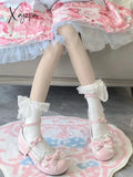 Japanese Kawaii Lolita Mary Janes Shoes Women Bow-Knot Vintage Sweet Pumps Female Elegant Fashion