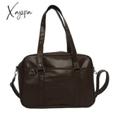 Japanese Preppy Style Shoulder Bag Women Pu Leather Jk Uniform Girls Handbags Pure Color Crossbody