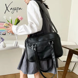 Japanese Preppy Style Shoulder Bag Women Pu Leather Jk Uniform Girls Handbags Pure Color Crossbody