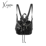 Korean Fashion Backpacks For Girl Large Capacity Pu Leather Flap School Bag Luxury Travel Shoulder