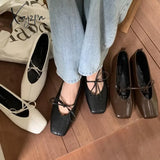 Korean Style Women Casual Flats Comfortable Soft Boat Shoes Loafers Ballerina Shallow Ballet Flat