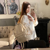 Large Backpack Women Leather Rucksack Women’s Knapsack Travel Backpacks Shoulder School Bags For