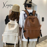 Large Backpack Women Leather Rucksack Women’s Knapsack Travel Backpacks Shoulder School Bags For