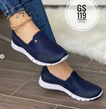 Large Size Summer European And American Mesh Slip-On Fashionable Casual Travel Shoes For Women Lazy