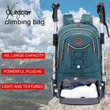 Large Waterproof Travel Backpack With Shoe Storage - Ideal For Sports Camping School And Work