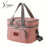 Leak-Proof Insulated Lunch Tote - Unisex Square Bag With Adjustable Strap For Work & School