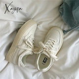 Leather Women’s Sneakers White Platform Woman Sports Female Vulcanized Shoes Casual Ladies Trainers