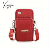 Lightweight Nylon Crossbody Sports Armband: Secure Zipper & Headphone Hole Sleek Solid Color Design