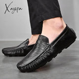 Loafers Shoes Men Fashion 2024 New Spring Comfy Men’s Flats Moccasins Classic Original Leather