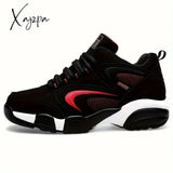 Low-Top Mens Lace Up Platform Sneakers - Comfy Non-Slip Trendy Shoes For All Seasons Camping