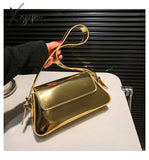 Luxury Designer Laser Women Armpit Bag Silver Chic Female Shoulder Bags Party Clutches Trend Lady