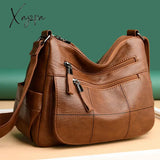 Luxury Handbags Women Bags Designer High Quality Multi-Pocket Soft Leather Casual Shoulder