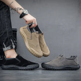 Men Casual Sneakers Leather Mens Loafers Comfortable Men’s Driving Shoes Slip On Moccasins