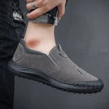 Men Casual Sneakers Leather Mens Loafers Comfortable Men’s Driving Shoes Slip On Moccasins