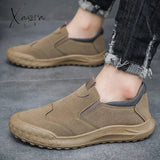 Men Casual Sneakers Leather Mens Loafers Comfortable Men’s Driving Shoes Slip On Moccasins