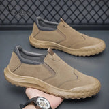 Men Casual Sneakers Leather Mens Loafers Comfortable Men’s Driving Shoes Slip On Moccasins