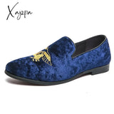 Men Fashion Embroidery Party Wedding Slip-On Loafers Moccasins Men’s Casual Shoes Mens Light