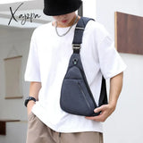 Men Fashion Sling Bag Slim Waterproof Shoulder Backpack For Travel Hiking Anti-Thief Crossbody