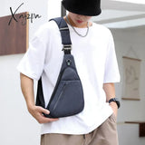 Men Fashion Sling Bag Slim Waterproof Shoulder Backpack For Travel Hiking Anti-Thief Crossbody