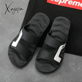 Men Slippers Slides Slide Slipper Summer Shoes Home Indoor House Beach Room Claquette Homme Slipers