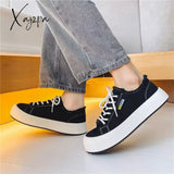 Men’s Canvas Shoes Men Chunky Sneakers Classic Skateboard Male Low Top Vulcanized Mens Outdoor