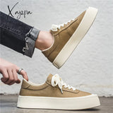 Men’s Canvas Sneakers Platform Thick Sole Casual Shoes Outdoor Skateboarding Male Wlaking