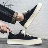 Men’s Canvas Sneakers Platform Thick Sole Casual Shoes Outdoor Skateboarding Male Wlaking