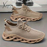 Mens Plus Size Stylish Woven Knit Sneakers - Fashion-Forward & Breathable Design Non-Slip