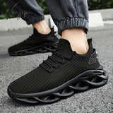 Mens Plus Size Stylish Woven Knit Sneakers - Fashion-Forward & Breathable Design Non-Slip