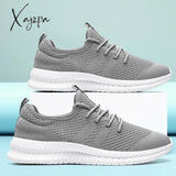 Men’s Trendy Breathable Lace Up Knit Sneakers - 6056