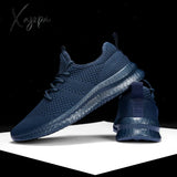 Men’s Trendy Breathable Lace Up Knit Sneakers - 6056