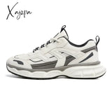 Mesh Chunky Mens Sneakers White Breathable Fashion Outdoor Sports Shoes Vulcanized Casual Male