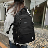 Multifunction Waterproof Buckle Backpack Korean Style School Bag Student Shoulder Teenage Girls