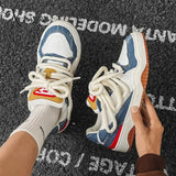 New Fashion Patchwork Mens Sneakers Breathable Original Comfortable Womens Casual Sports Shoes