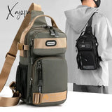 New Outdoor Waterproof Chest Bag Men Multifunctional Messenger Pack Fashion Crossbody Shoulder For