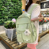 New Trendy Women Kawaii College Backpack Girl Cute Travel School Bags Lady Student High Capacity